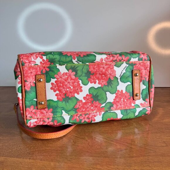 Dooney & Bourke Pink Hydrangea Medium Satchel Purse - Picture 7 of 14